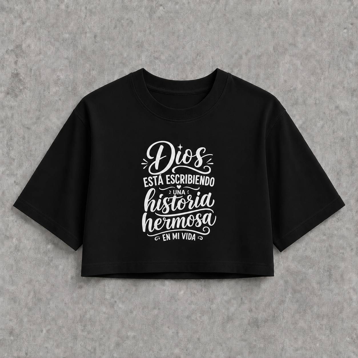 Crop top oversized - Dios esta escribiendo