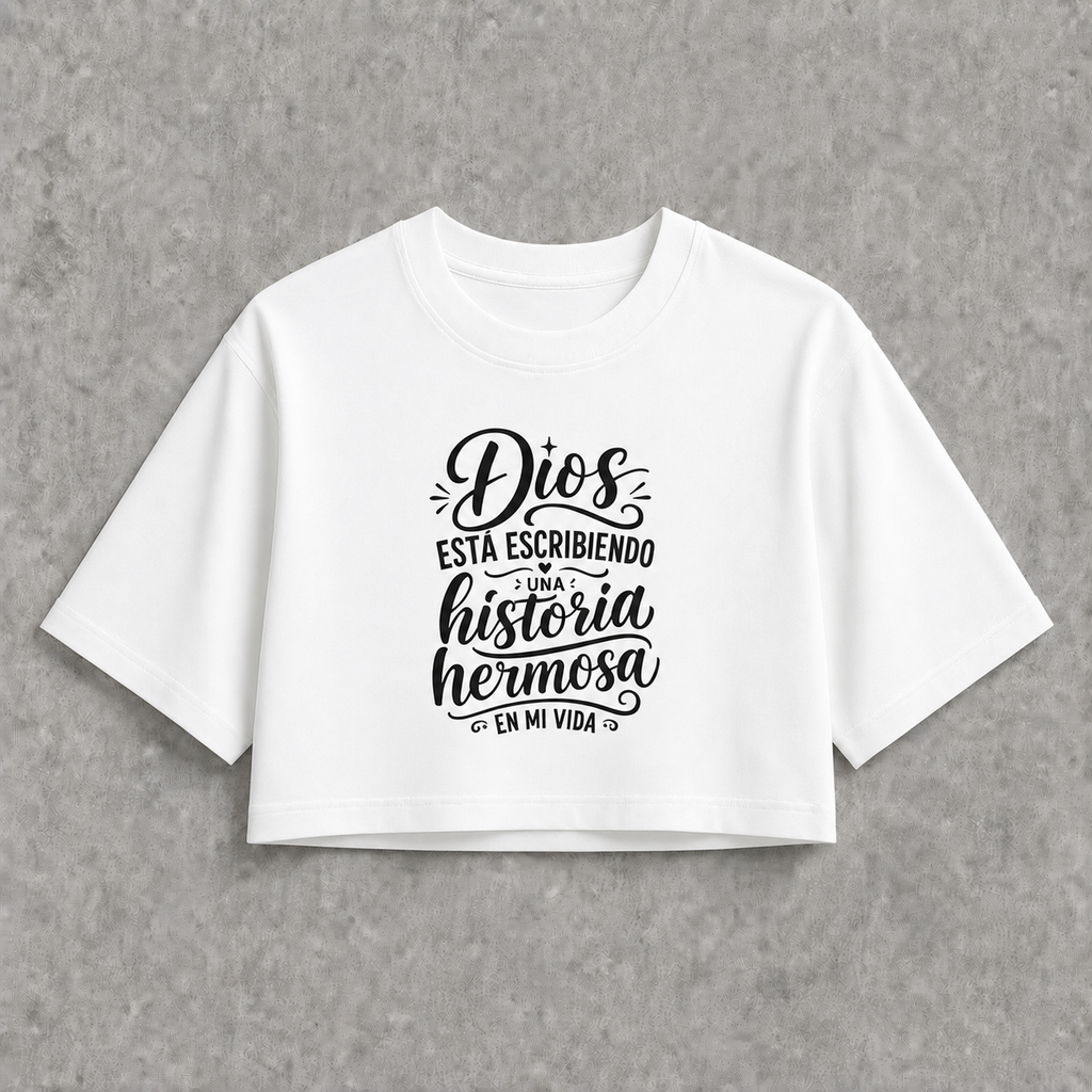 Crop top oversized - Dios esta escribiendo