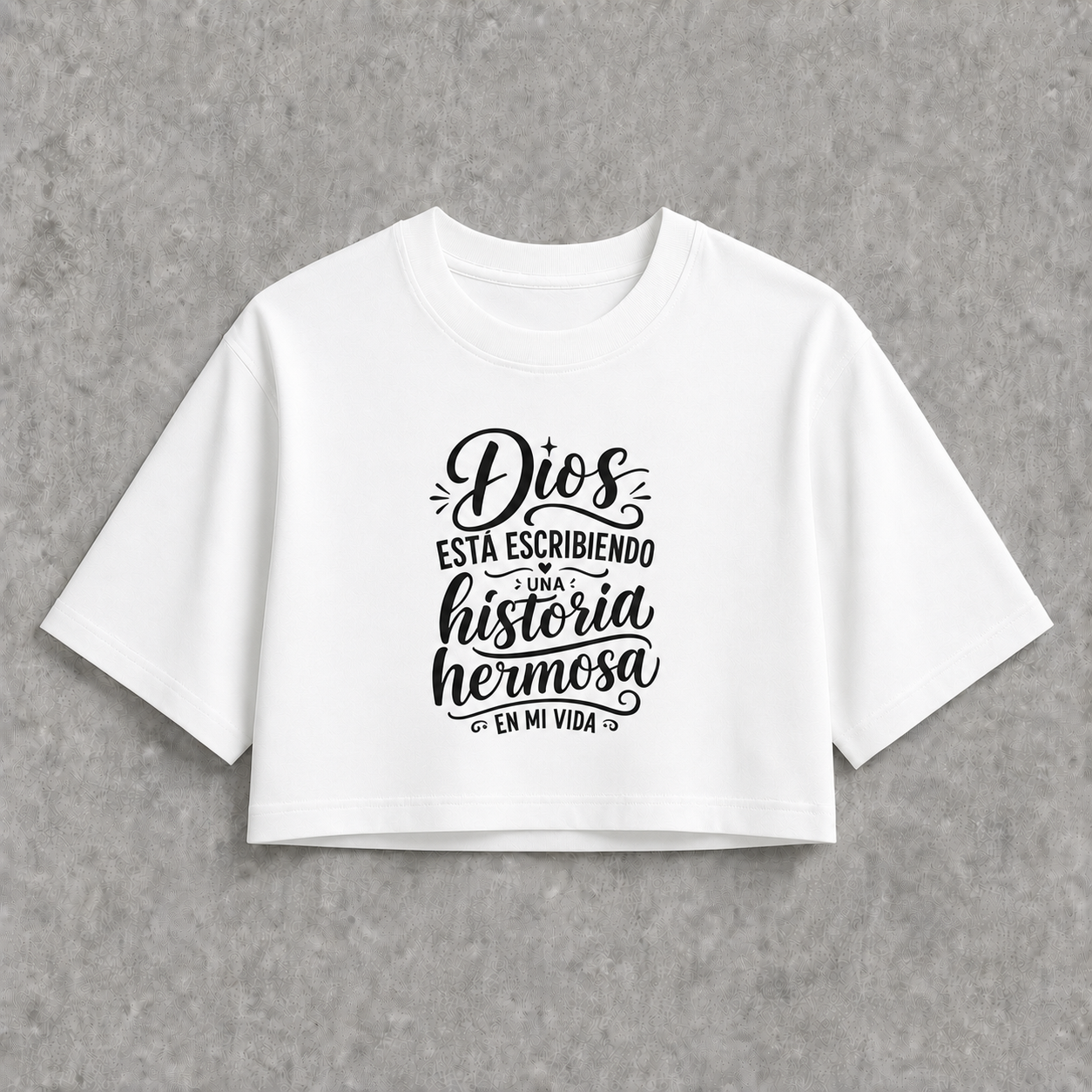Crop top oversized - Dios esta escribiendo