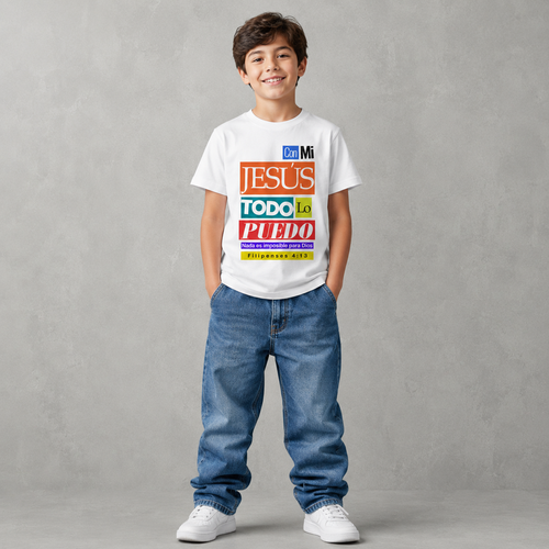 Camisa regular - Con mi Jesús todo lo puedo.