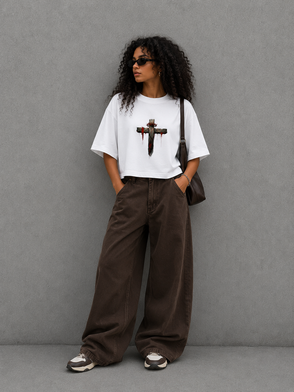 Crop Top Oversized - Cruz