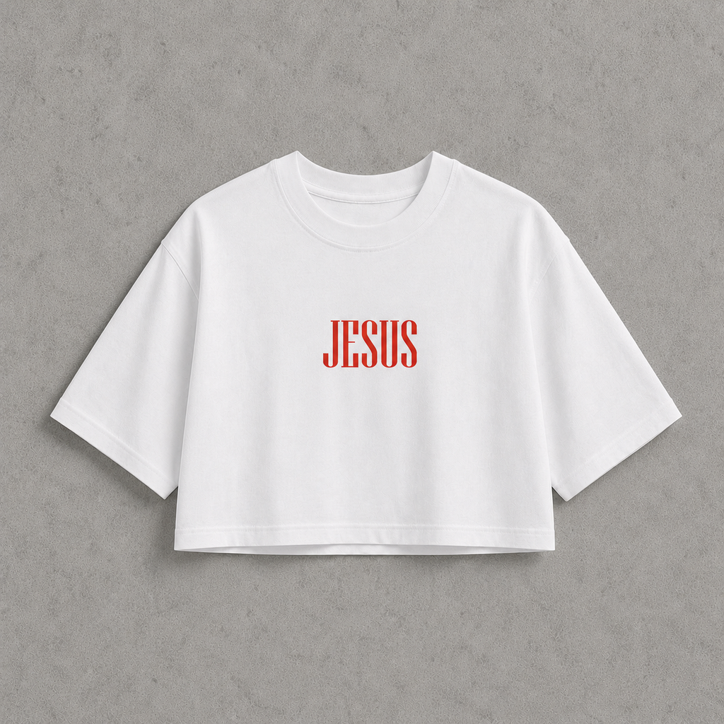 Crop Top Oversized - Jesus