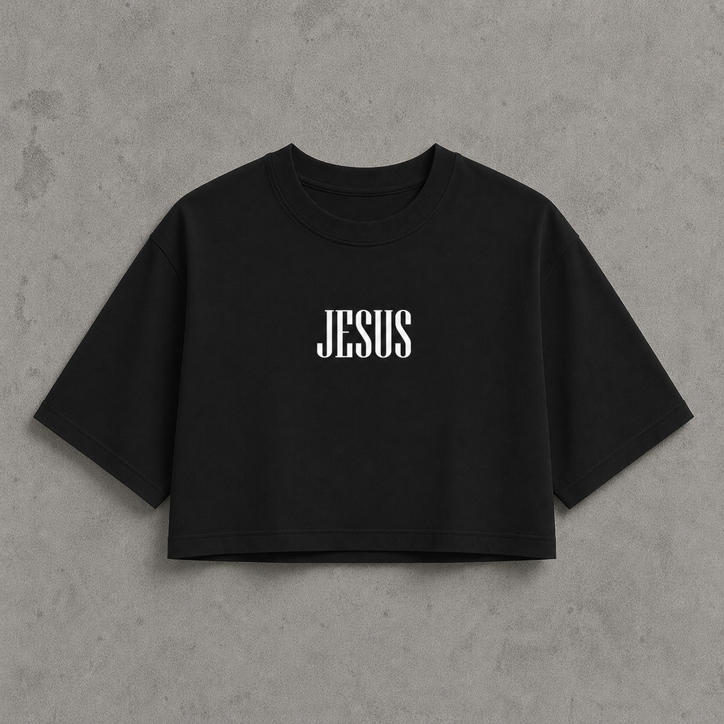 Crop Top Oversized - Jesus