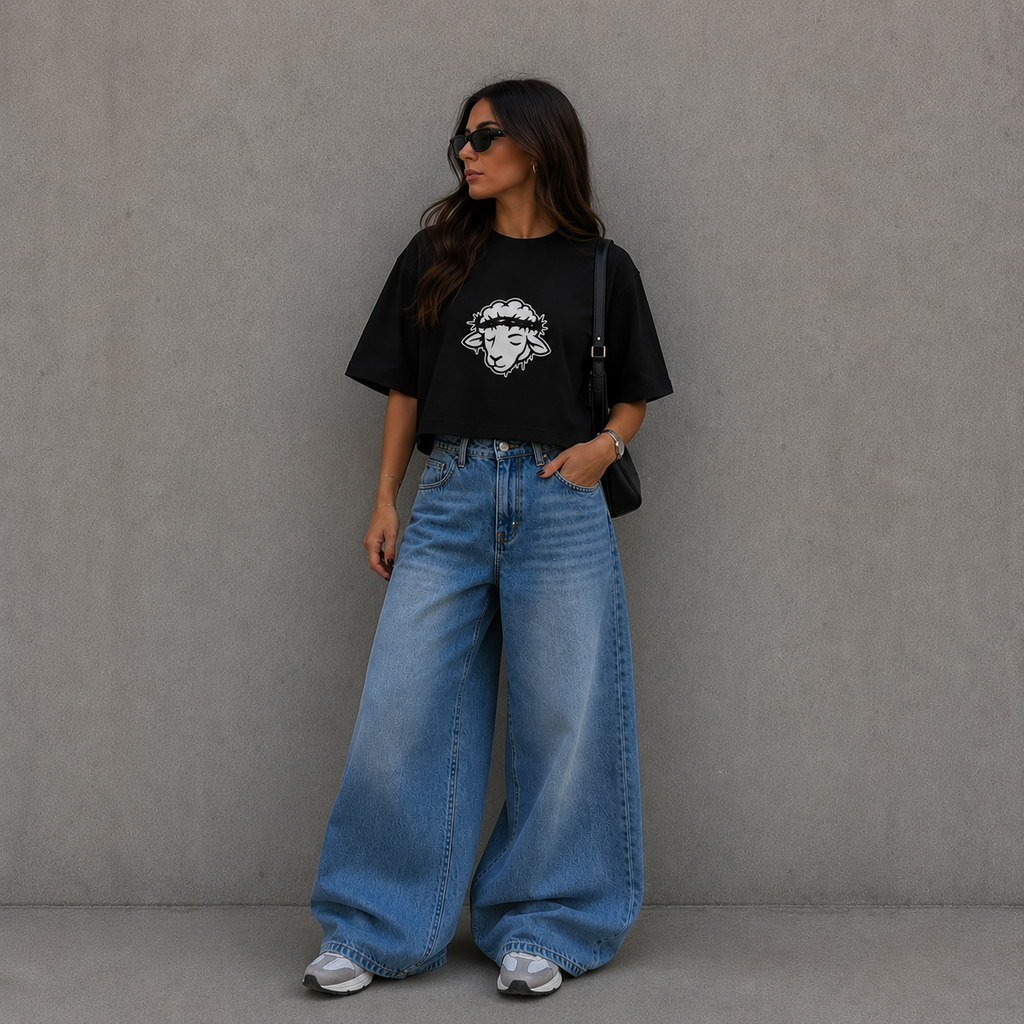 Crop Top Oversized - Ovejita