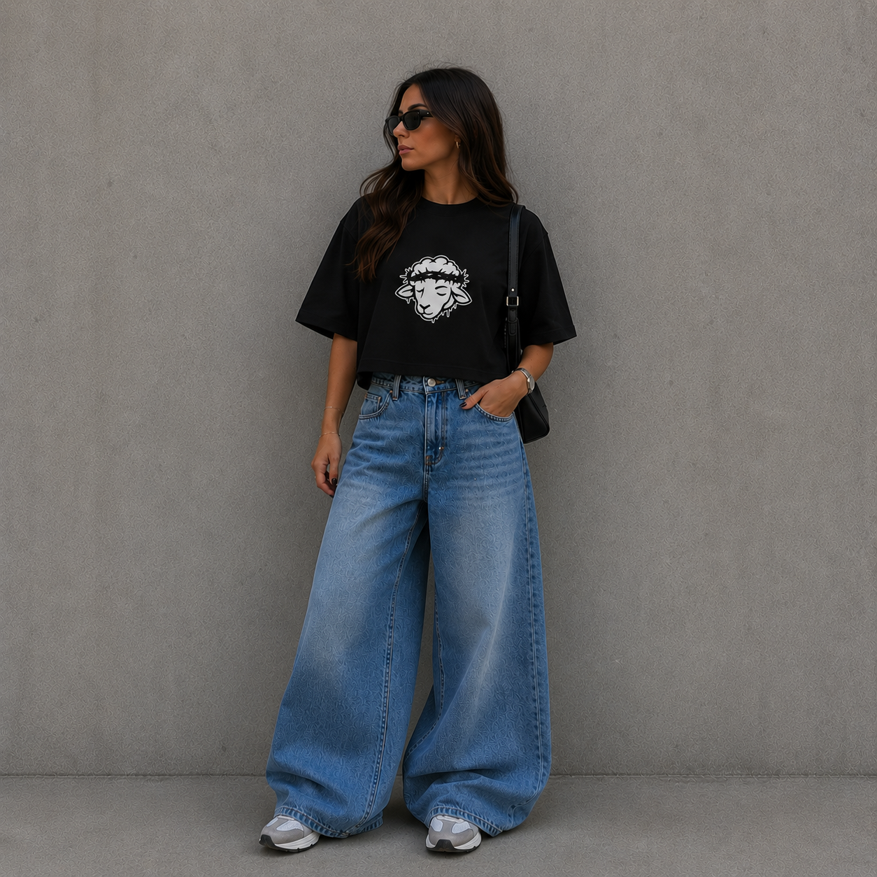 Crop Top Oversized - Ovejita